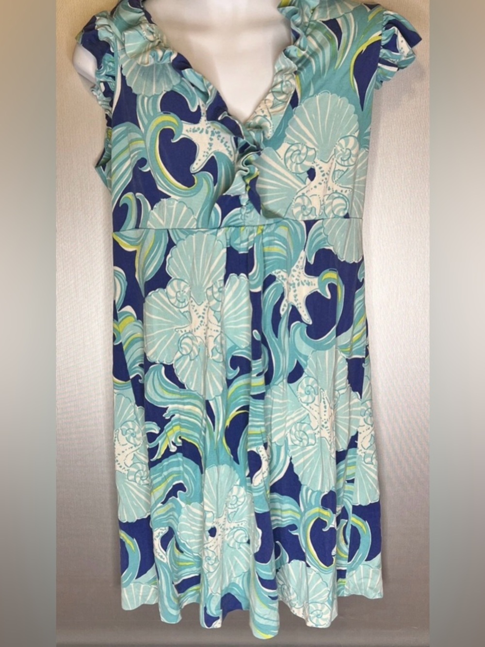 Lilly pulitzer altered clare ruffle collar mini dress silk blend